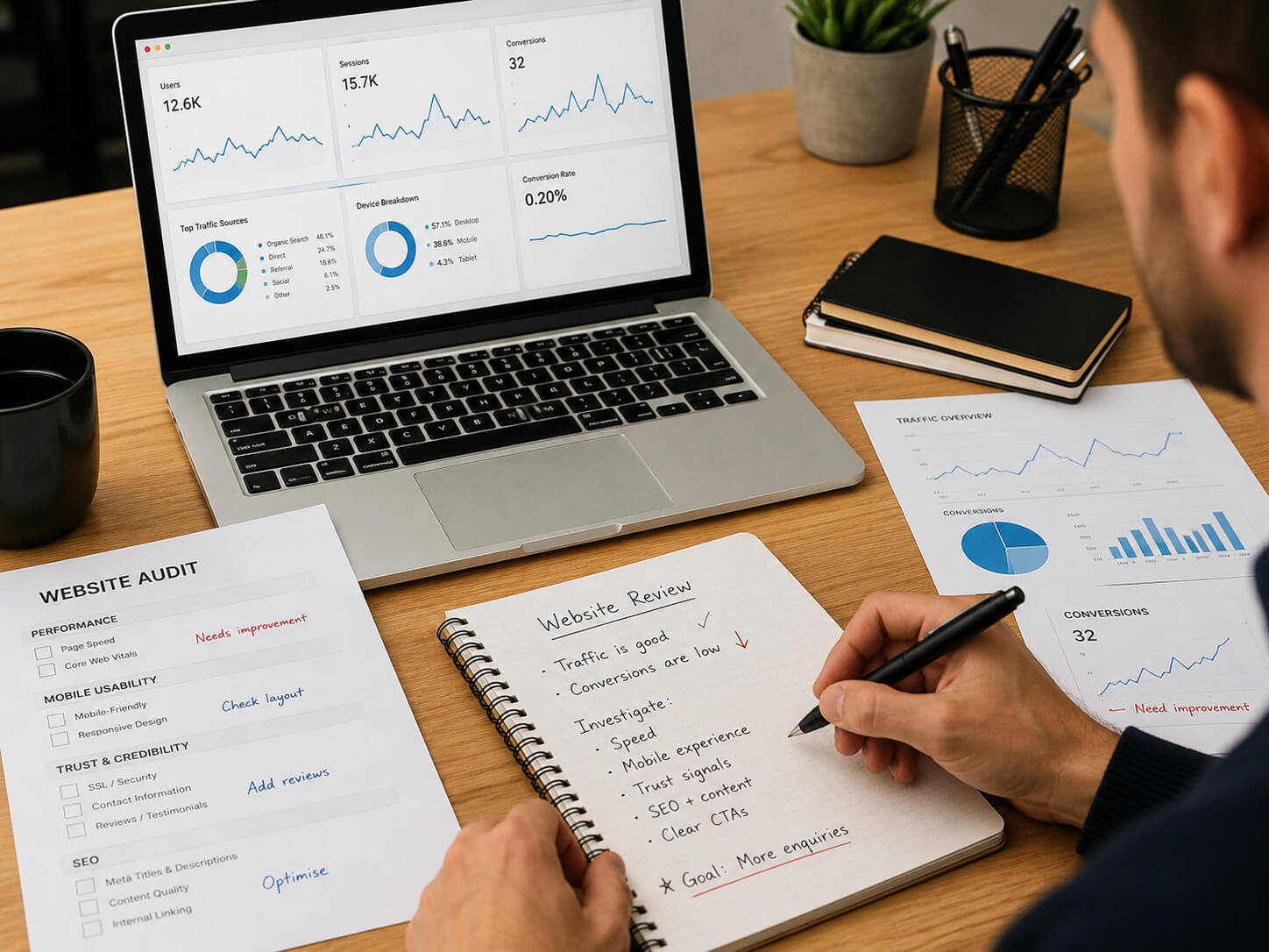 Website UX SEO and lead generation improvement plan